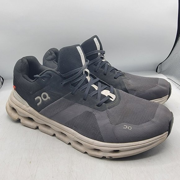 On Cloud Cloudrunner Mens 10 Black Eclipse Frost Athletic Shoes Casual Outdoors - Picture 1 of 12